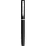 Waterman Allure rollerball pen  (black ink) – Solid black front view