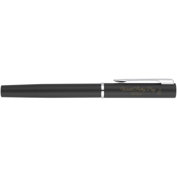 Waterman Allure rollerball pen  (black ink) – Solid black with logo