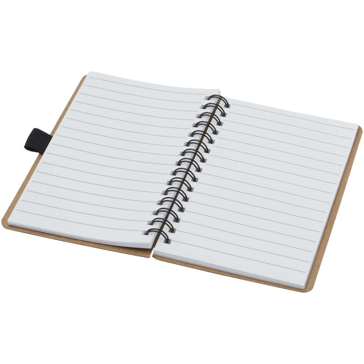 Cobble A6 wire-o recycled cardboard notebook with stone paper – Natural extra view