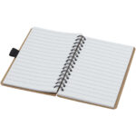 Cobble A6 wire-o recycled cardboard notebook with stone paper – Natural extra view