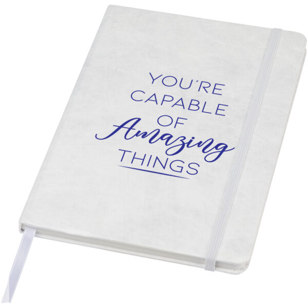 Breccia A5 stone paper notebook – White with logo