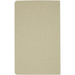 Gianna recycled cardboard notebook – Natural back view