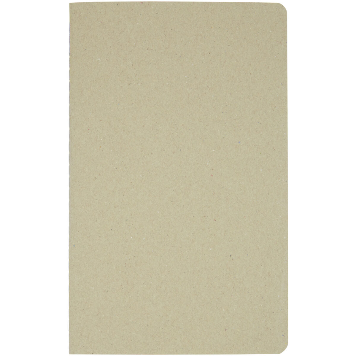 Gianna recycled cardboard notebook – Natural front view