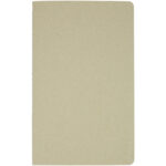 Gianna recycled cardboard notebook – Natural front view