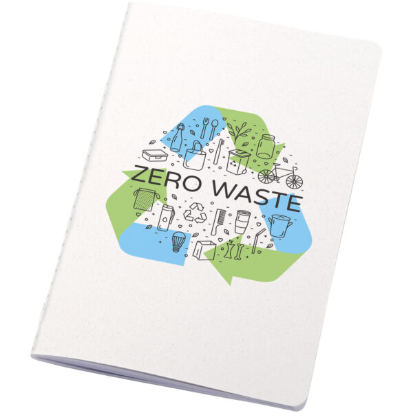 Fabia crush paper cover notebook – White with logo