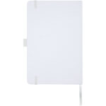 Honua A5 recycled paper notebook with recycled PET cover – White back view