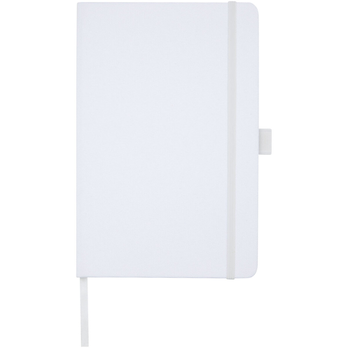 Honua A5 recycled paper notebook with recycled PET cover – White front view
