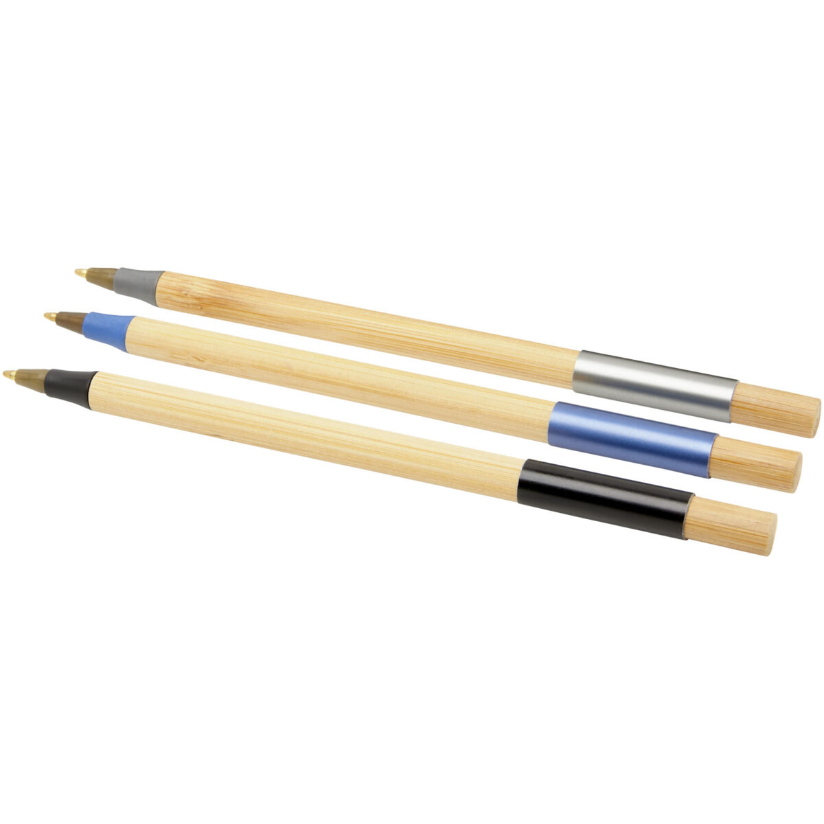 Kerf 3-piece bamboo pen set – Solid black extra view