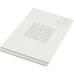 Dairy Dream A5 size reference recycled milk cartons spineless notebook – Off white with logo