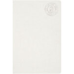 Dairy Dream A5 size reference recycled milk cartons spineless notebook – Off white front view