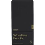 Karst® 5-pack 2B woodless graphite pencils – Grey front view