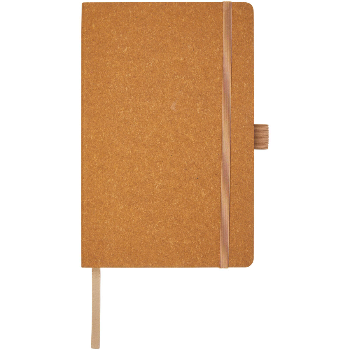 Kilau recycled leather notebook – Natural front view