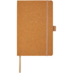Kilau recycled leather notebook – Natural front view