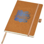 Kilau recycled leather notebook – Natural with logo