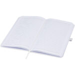 Fabianna crush paper hard cover notebook – White extra view