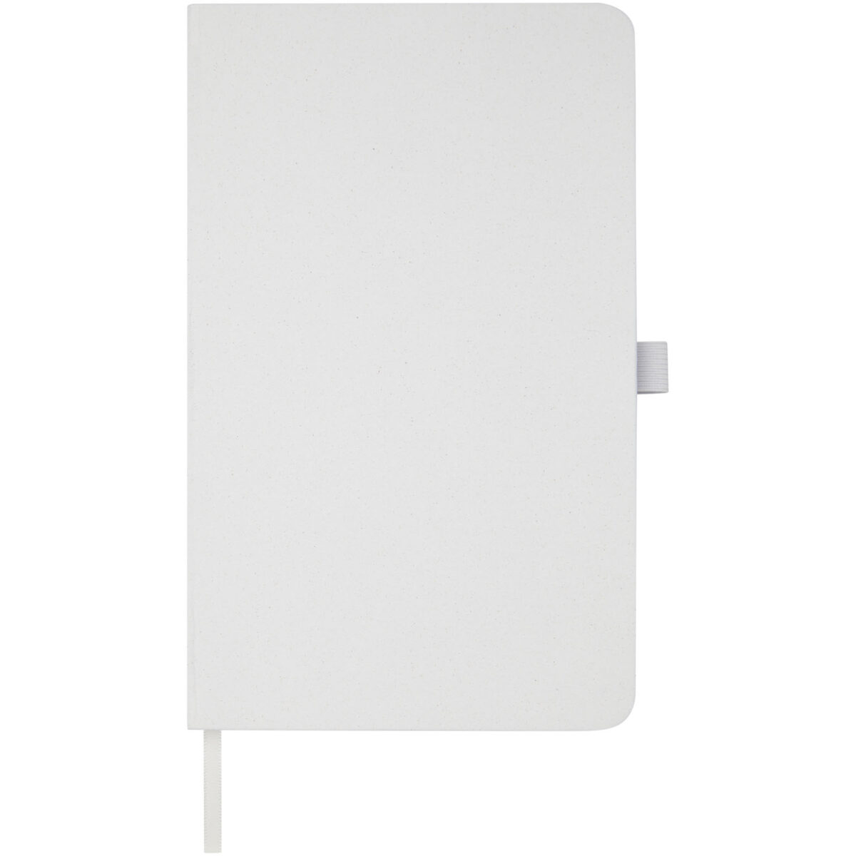Fabianna crush paper hard cover notebook – White front view
