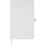 Fabianna crush paper hard cover notebook – White front view