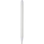 Fabianna crush paper ballpoint pen (black ink) – White back view