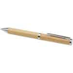 Apolys bamboo ballpoint and rollerball pen gift set  (black ink) – Natural extra view
