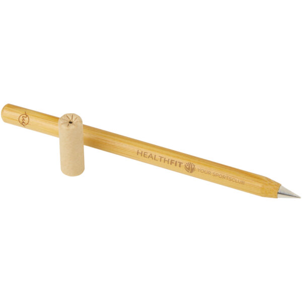 Perie bamboo inkless pen – Natural with logo