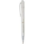 Thalaasa ocean-bound plastic ballpoint pen (black ink) – White with logo