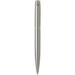 Didimis recycled stainless steel ballpoint and rollerball pen set (black ink) – Silver back view