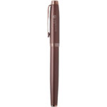 Parker IM fountain pen (black ink) – Burgundy with logo