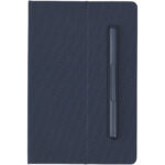 Skribo ballpoint pen and notebook set – Navy front view