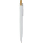 Nooshin recycled aluminium ballpoint pen (blue ink) – White back view