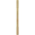 Samambu bamboo duo pen (black ink) – Natural with logo