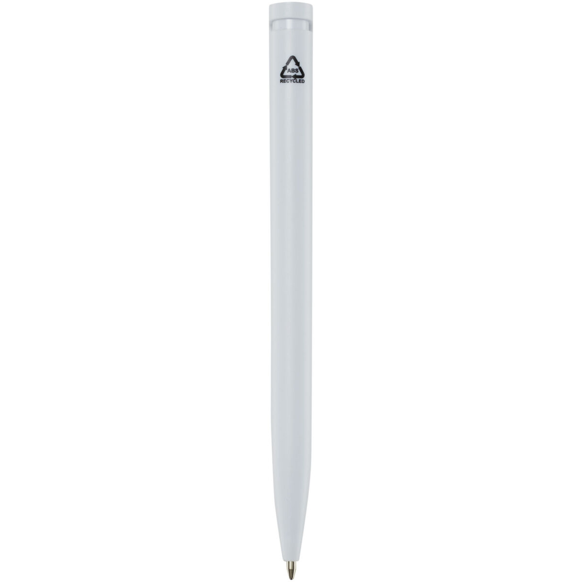 Unix recycled plastic ballpoint pen (blue ink) – White back view