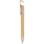 Delfina phone holder pen (blue ink) – Oatmeal with logo