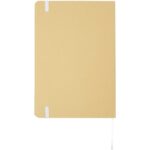 Nelida A5 recycled cardboard hard cover notebook – White back view