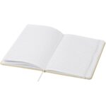 Nelida A5 recycled cardboard hard cover notebook – White extra view