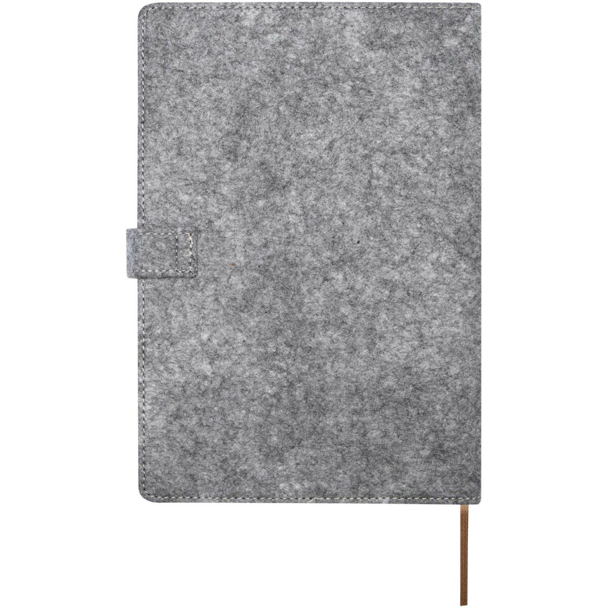 Viviana A5 recycled felt and cork notebook – Natural back view