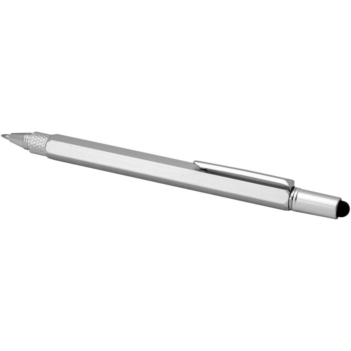 Dora recycled aluminium multifunctional pen (black ink) – Silver extra view