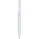 Blanca recycled aluminium ballpoint pen (blue ink) – White back view