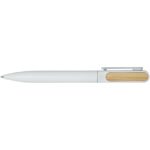 Blanca recycled aluminium ballpoint pen (blue ink) – White front view