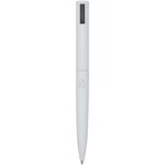 Juana recycled aluminium ballpoint pen (black ink) – White back view