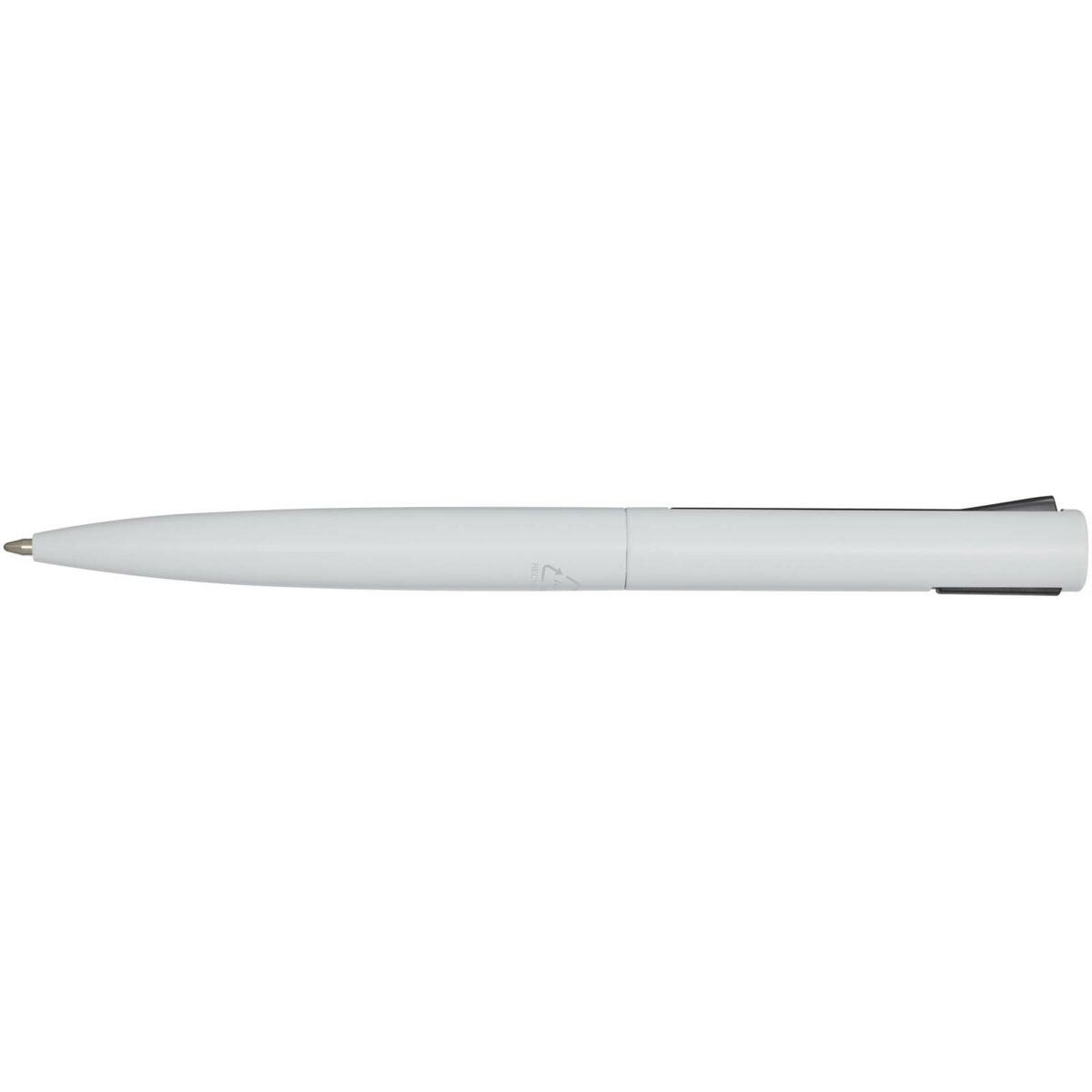Juana recycled aluminium ballpoint pen (black ink) – White front view