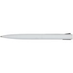 Juana recycled aluminium ballpoint pen (black ink) – White front view
