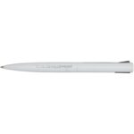 Juana recycled aluminium ballpoint pen (blue ink) – White with logo
