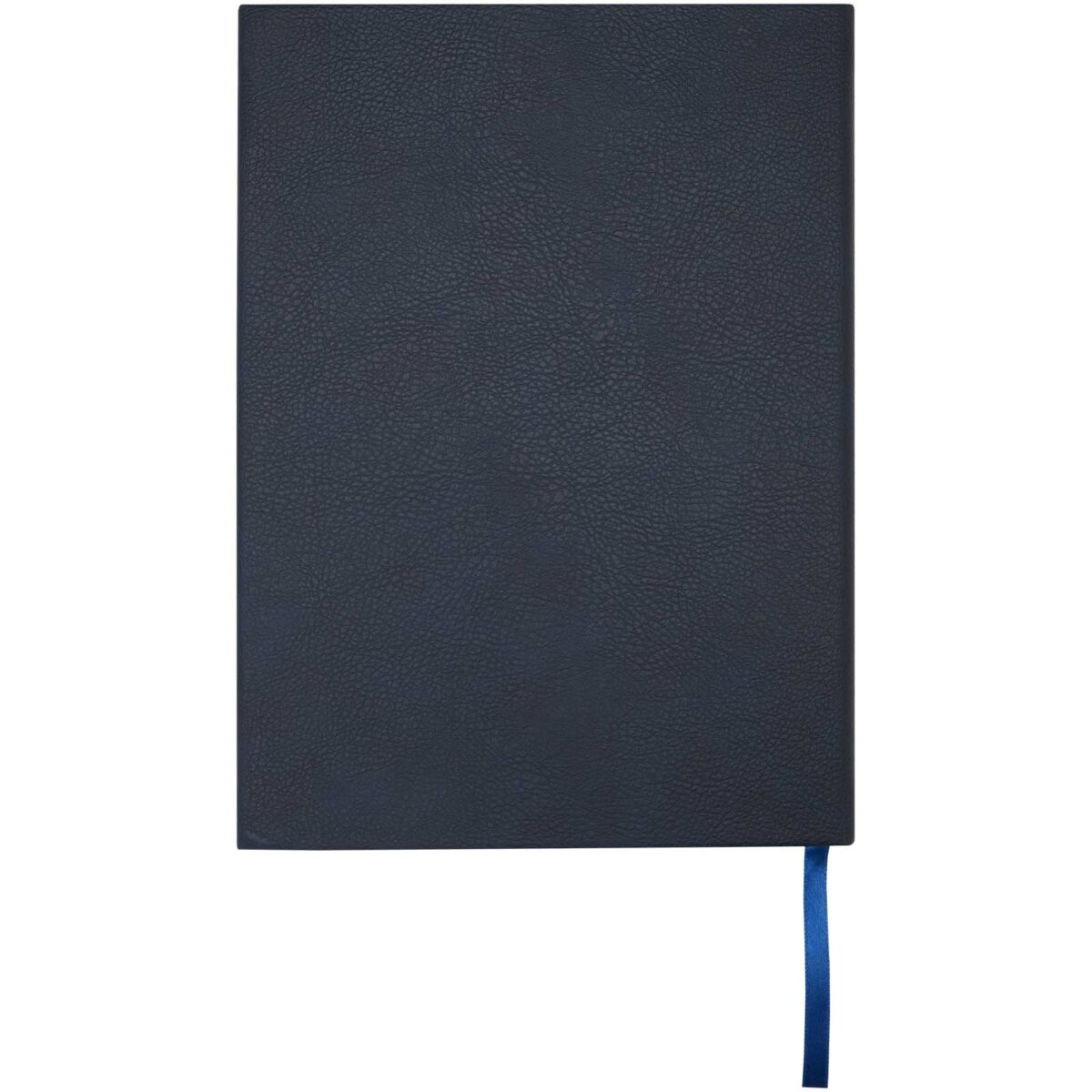 Alejandra A5 recycled plastic hard cover notebook – Ocean blue back view