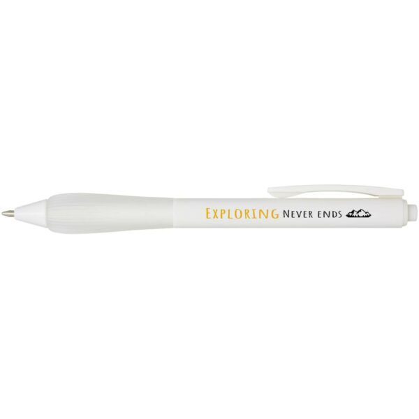 Lorena RABS ballpoint pen (black ink) – Transparent white with logo
