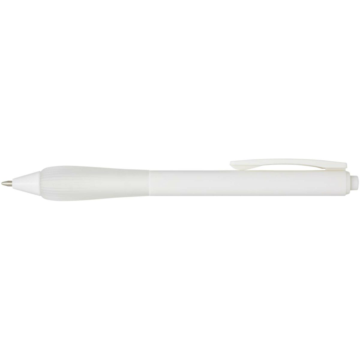 Lorena RABS ballpoint pen (blue ink) – Transparent white front view