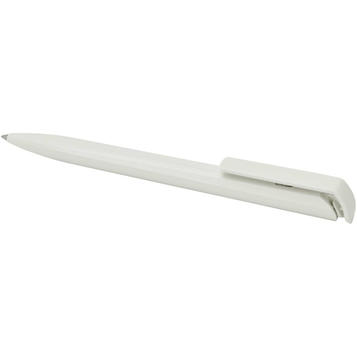 Lucia recycled plastic ballpoint pen (blue ink) – White extra view