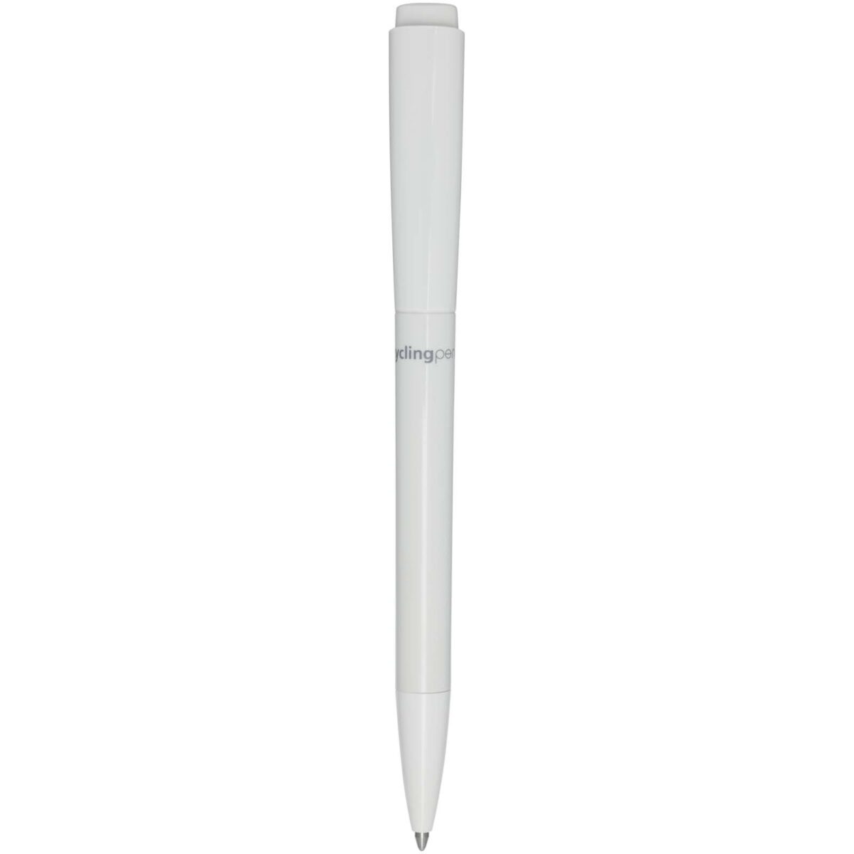 Martha recycled plastic ballpoint pen (blue ink) – White back view