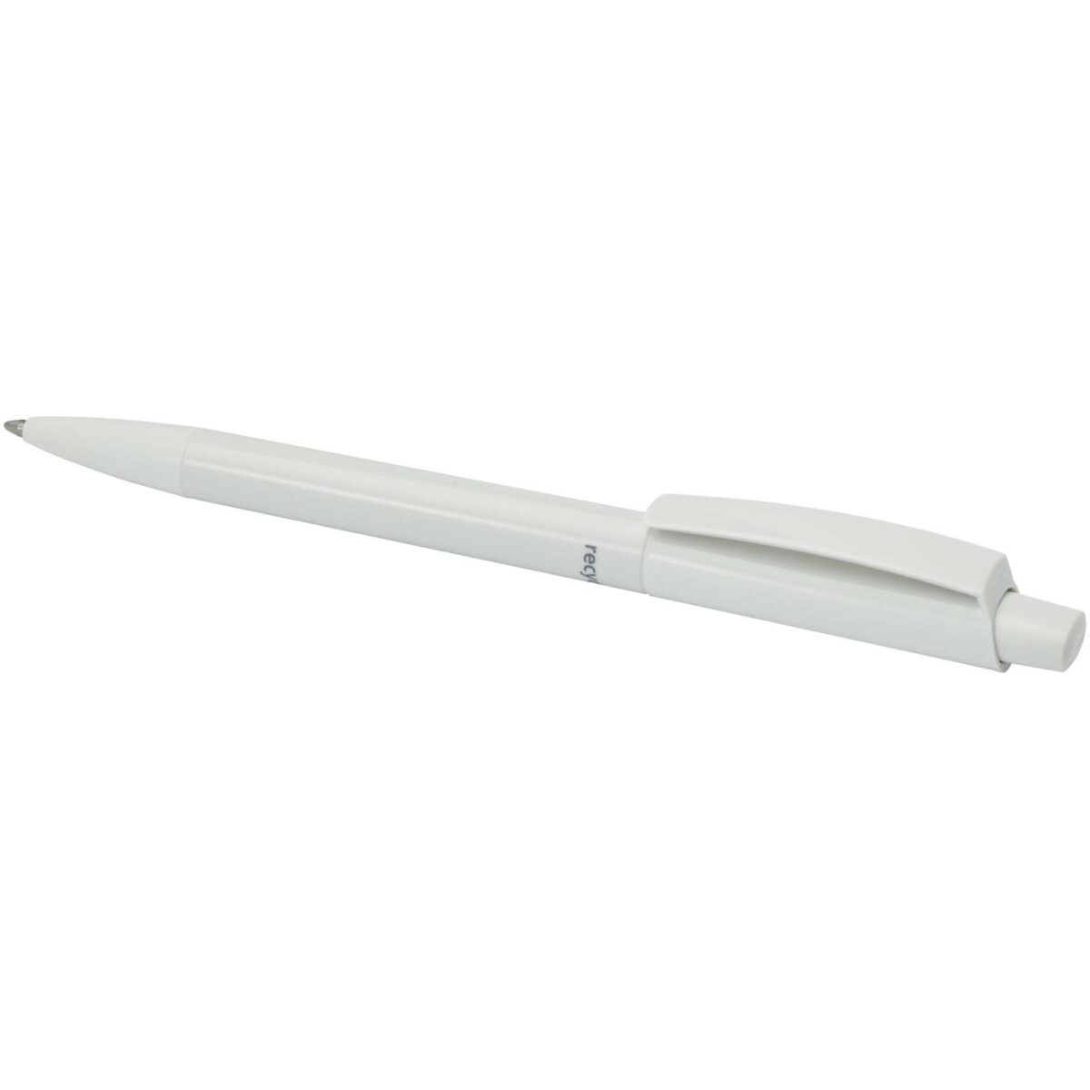 Martha recycled plastic ballpoint pen (blue ink) – White extra view