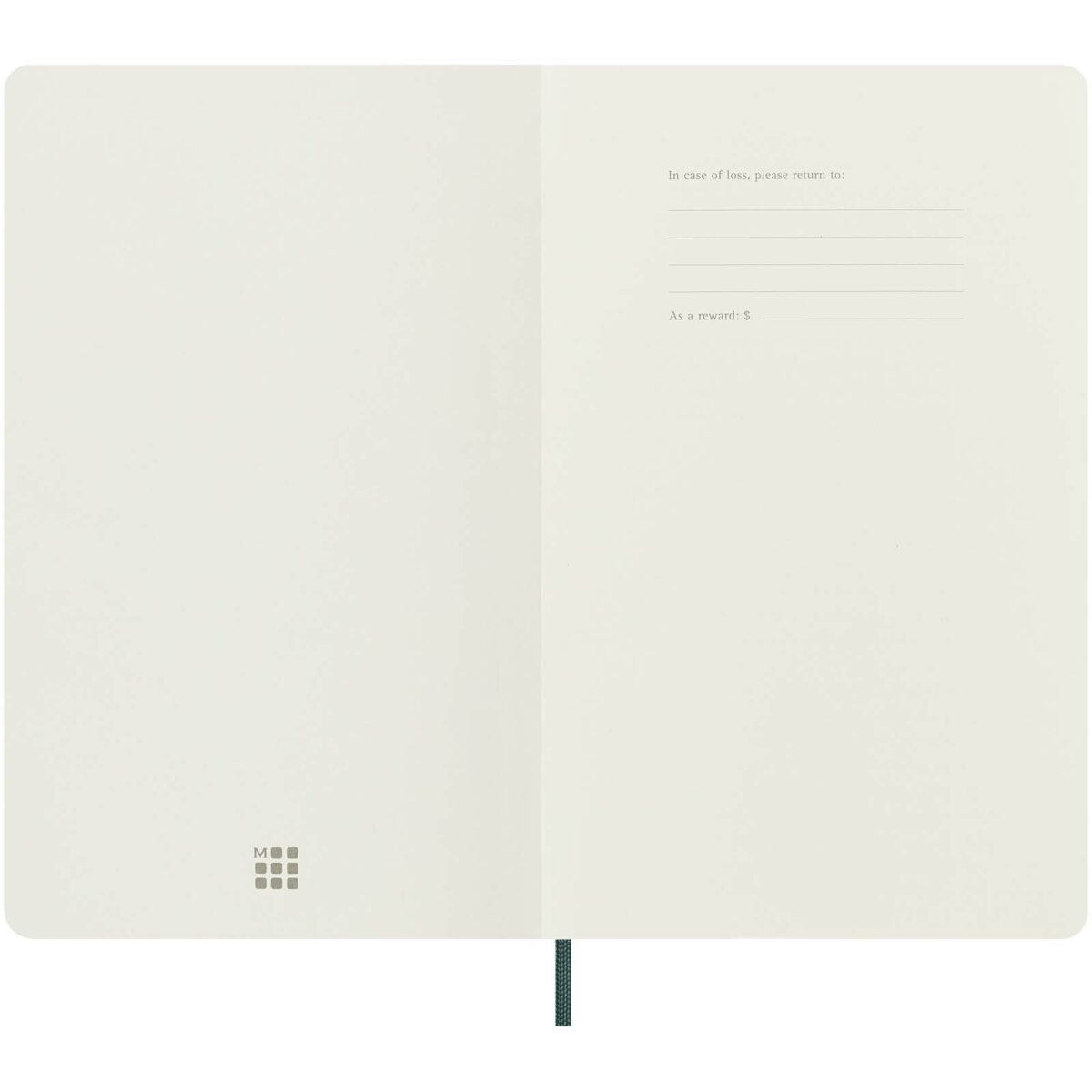 Moleskine 100% VEGEA® Boa L soft cover notebook - ruled – Green extra view