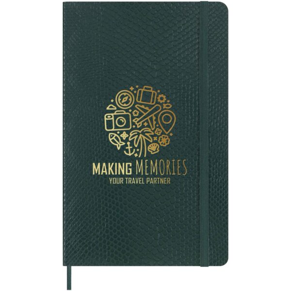 Moleskine 100% VEGEA® Boa L soft cover notebook - ruled – Green with logo